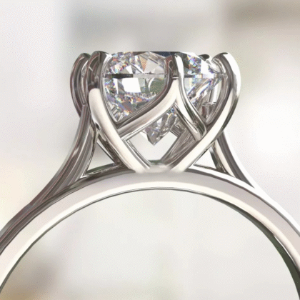 Anillo de compromiso plata 925 diamante Swarovski A