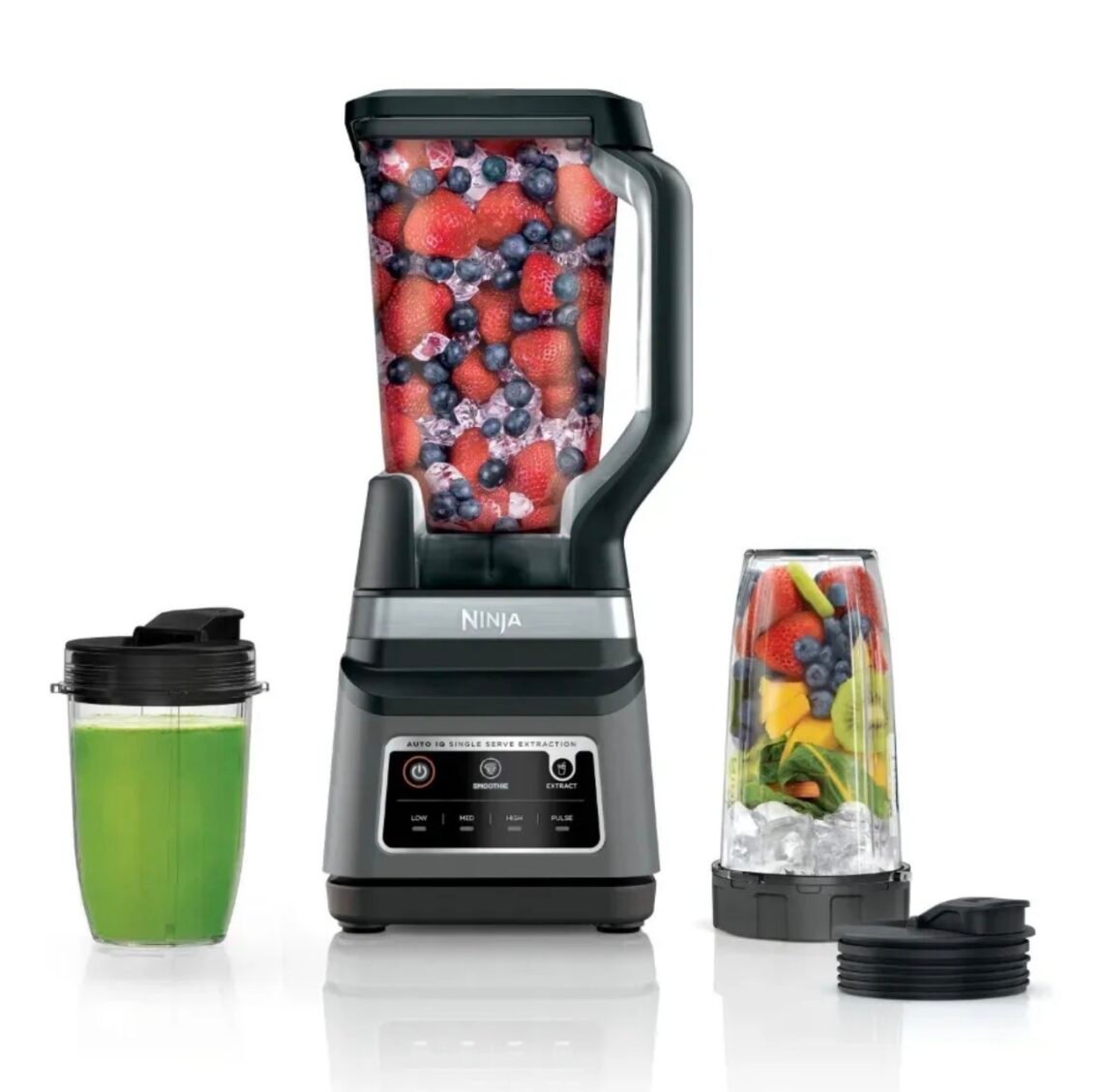 Licuadora Ninja Professional Plus DUO 1400W Exclusiva EN MELI, Jarra 2.1L + Vaso 710ml + Vaso 530ml
