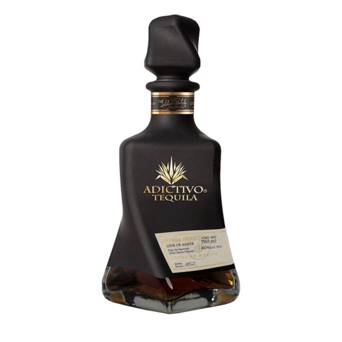 Tequila Añejo Adictivo black 750 ml